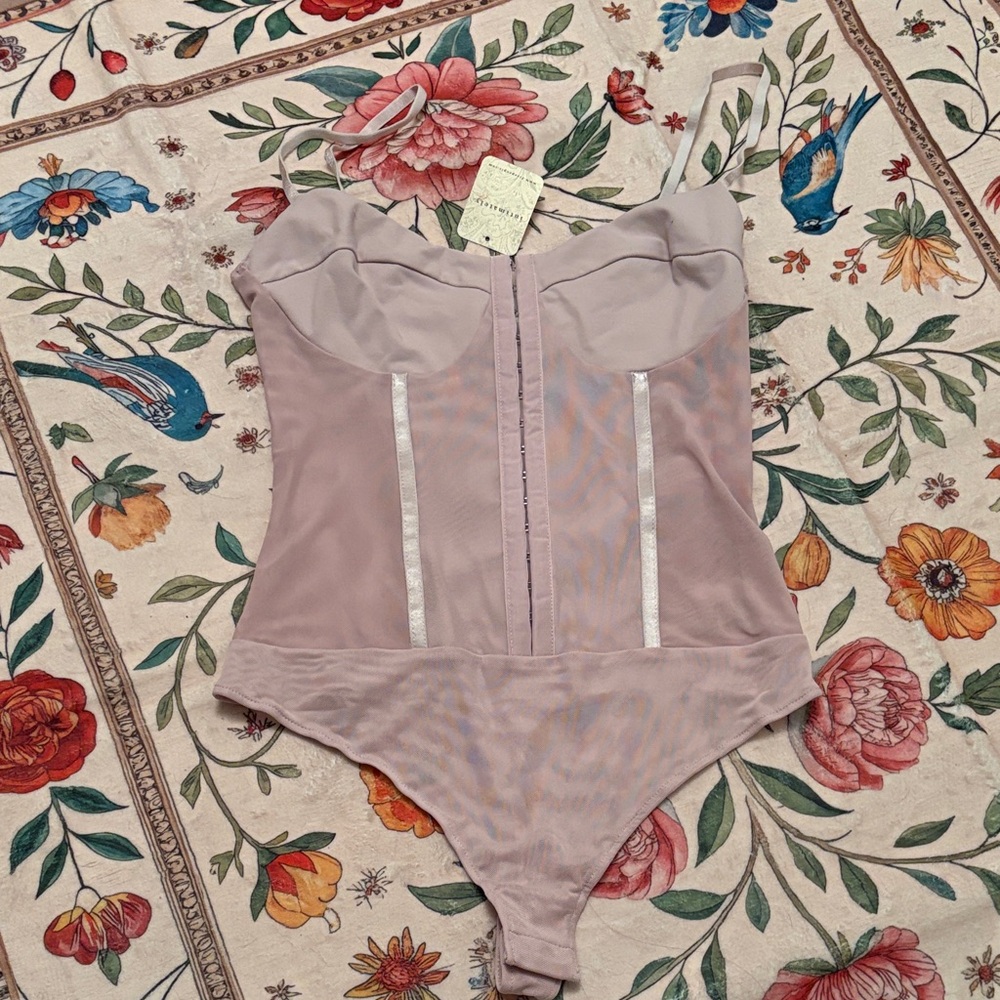 Free People Mauve Bodysuit Intimately Yours